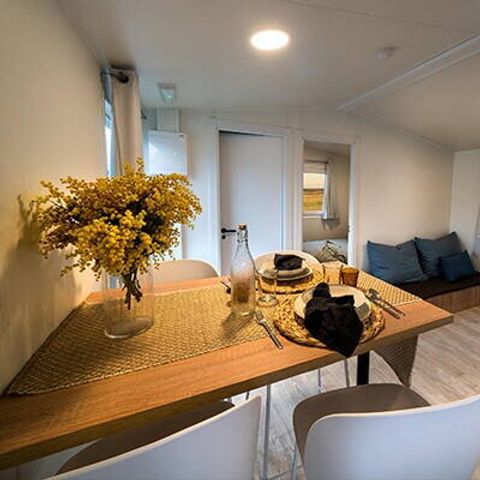 MOBILHOME 4 personas - Mobil-home | Confort | 2 Dormitorios | 4 Pers. | Terraza elevada | Aire acondicionado.