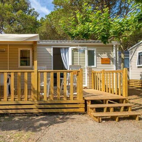 Mobile home 4 persons - Mobile-home | Comfort | 2 Bedrooms | 4 Pers. | Raised terrace | Air-con.