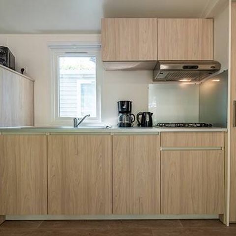 MOBILHOME 6 personnes - Premium | 3 Ch. | 6 Pers. | Terrasse Lounge | Clim. | TV