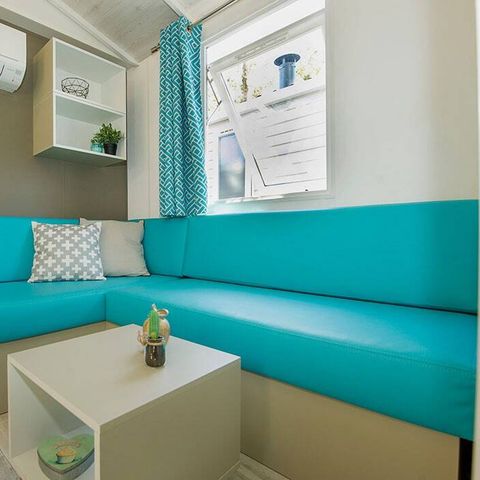 MOBILHOME 6 personas - Mobil-home | Premium | 3 Dormitorios | 6 Pers. | Terraza elevada | 1 Baño | Aire acondicionado.