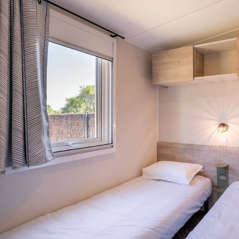 BUNGALOW 6 personnes - Mobil-home | Premium | 3 Ch. | 6 Pers. | Terrasse surélevée | Clim. | TV