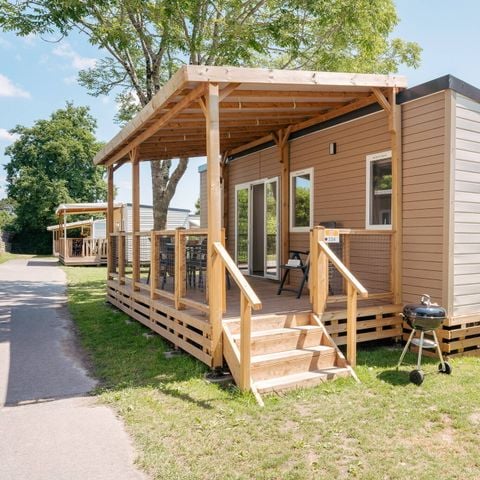 Mobilheim 6 personen - Mobilheim | Premium | 3 Zi. | 6 Pers. | Erhöhte Terrasse | Klimaanlage | TV
