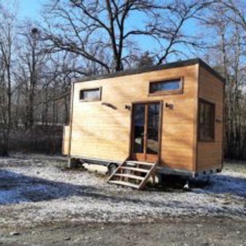 Chalet 4 personen - Tiny House - mezzanine toegankelijk via een ladder