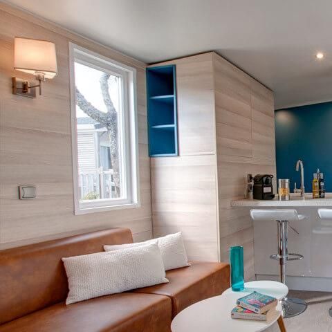 Stacaravan 6 personen - C - Stacaravan „Méditerranée“ met airconditioning – 3 slaapkamers