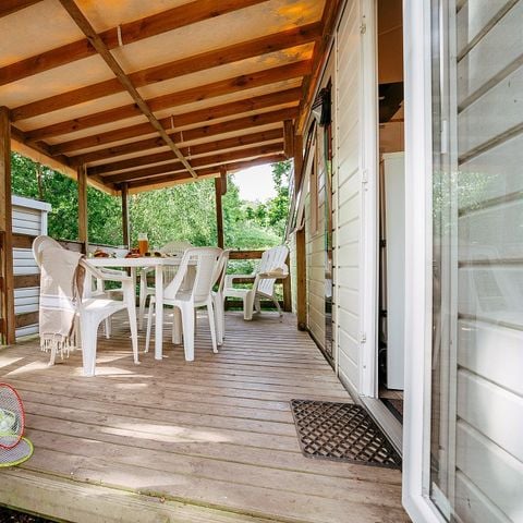 MOBILE HOME 6 people - Comfort XL | 3 Bedrooms | 6 Pers. | Raised terrace