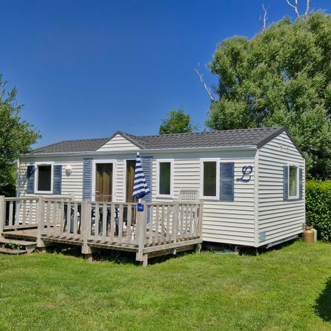 Mobile home 6 persons - Standard 32m² (3 bedrooms) + terrace 10m² + TV | 6 people