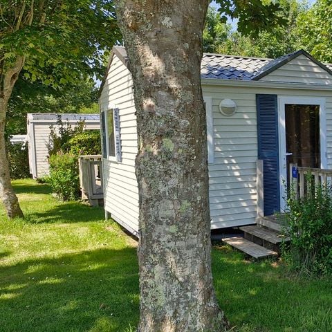 Stacaravan 4 personen - Standaard 25m² (2 kamers) + terras 6m² tot 10m² + TV | 4 personen