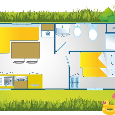Casa mobile 4 persone - Happy Relax - Collina