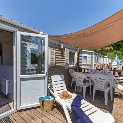 BUNGALOW 6 personnes - Classic | 2 Ch. | 4/6 Pers. | Terrasse surélevée | Clim.