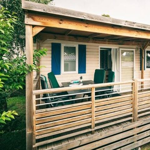 Stacaravan 5 personen - Premium | 2 slaapkamers | 5 pers. | Terras Lounge | Airconditioning