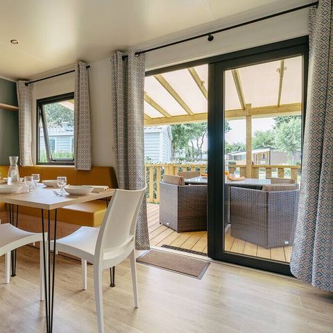 BUNGALOW 6 personnes - Premium | 3 Ch. | 6 Pers. | Terrasse Lounge | 1 SDB | Clim.