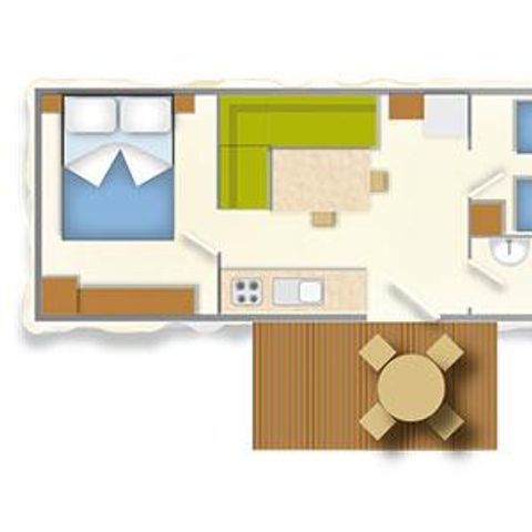 Mobile home 5 persons - ROMANTIC
