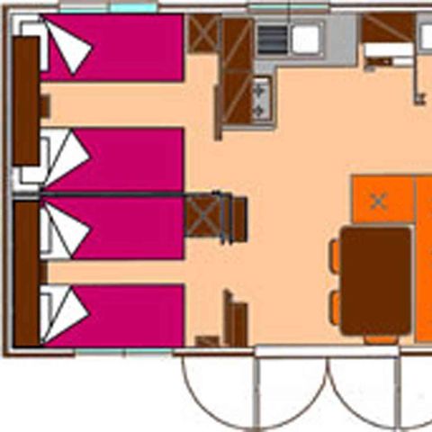 MOBILHOME 6 personas - SUITE GIRASOL
