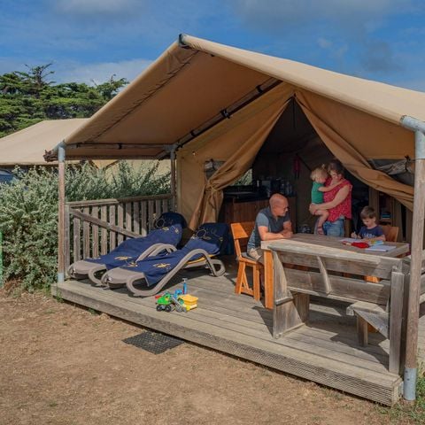 TENDA DA CAMPEGGIO 5 persone - Eco Lodge | 2 Camere da letto | Capacità 4-5 persone | Senza bagno