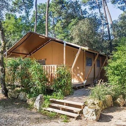 Zelt 4 Personen - Safari-Zelt | 2 Zimmer | Kapazität 3-4 Personen | Ohne Bad