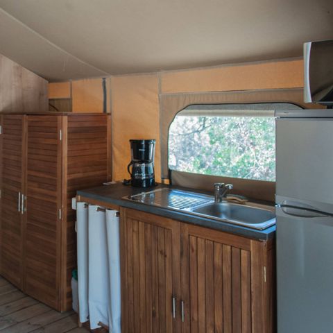 CANVAS AND WOOD TENT 5 people - LODGE KENYA
