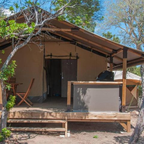 CANVAS AND WOOD TENT 5 people - LODGE KENYA
