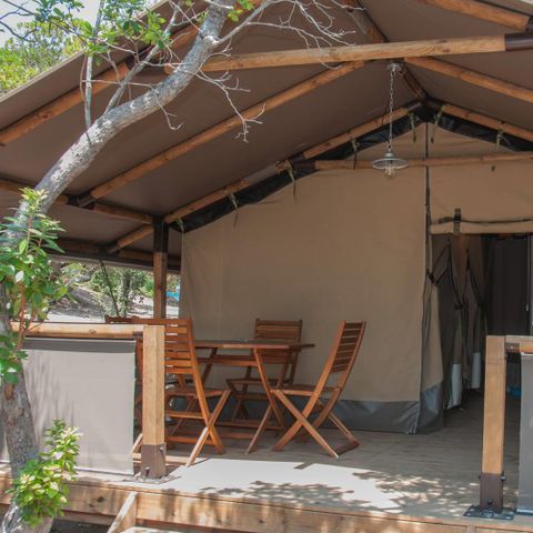 CANVAS AND WOOD TENT 5 people - LODGE KENYA