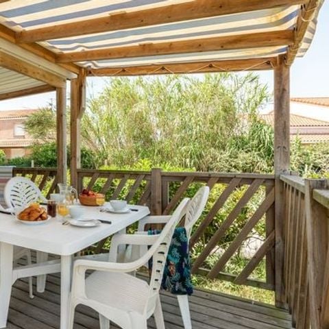 Stacaravan 6 personen - Mobile-home | Comfort | 3 Slaapkamers | 6 Pers. | Single terras | Air-con.