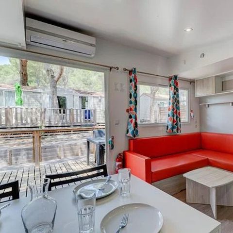 MOBILE HOME 6 people - Premium | 2 Bedrooms | 4/6 Pers. | Terrace Lounge | Air conditioning | TV