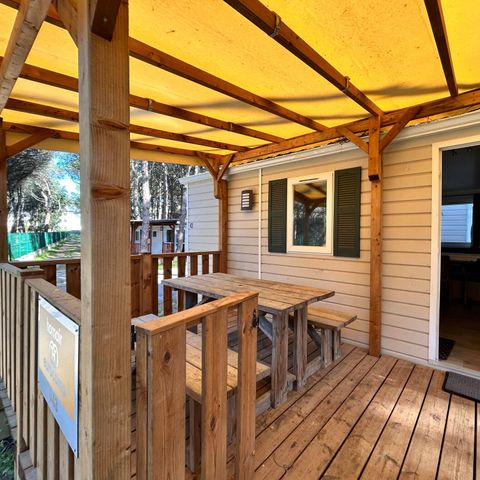 MOBILE HOME 4 people - Mobile-home | Comfort XL | 2 Bedrooms | 4 Pers. | Raised terrace | Air-con.