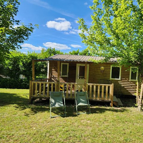 CHALET 4 personnes - CLIM - Locatif bois avec terrasse couverte