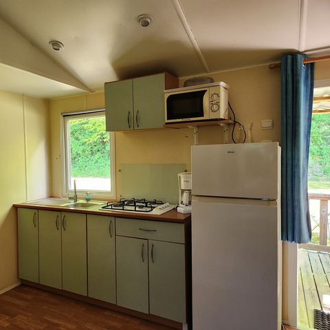 CHALET 4 personnes - Locatif bois avec terrasse couverte - Climatisé