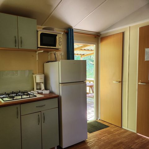 CHALET 4 personnes - CLIM - Locatif bois avec terrasse couverte