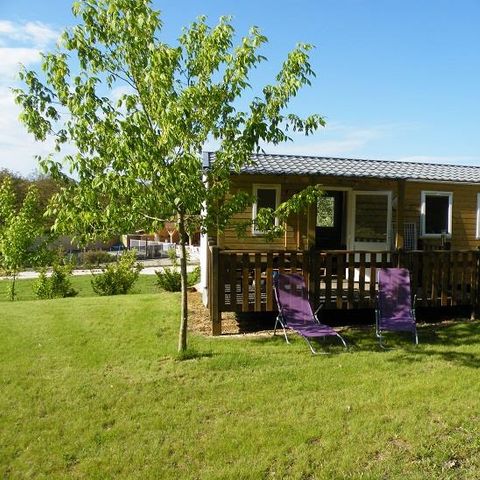 Chalet 4 Personen - Locatif Holz mit überdachter Terrasse