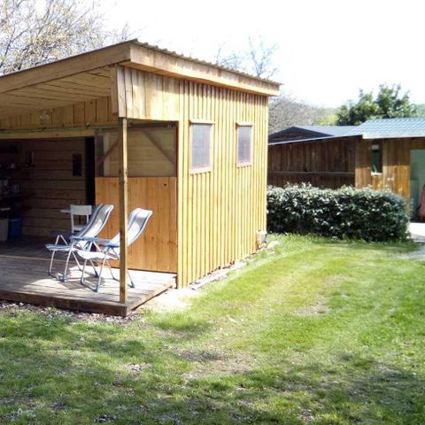Chalet 4 personen - Blokhut 35 m² op houten vloer (35 m² met terras)