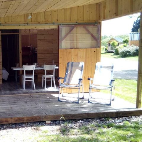 CHALET 4 personas - Cabaña de 35 m² con suelo de madera (35 m² con terraza)