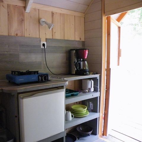 BUNGALOW 2 persone - Cabane Roulotte 10 m² con terrazza