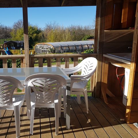 Mobile home 5 persons - Summer mobile home with sanitary facilities