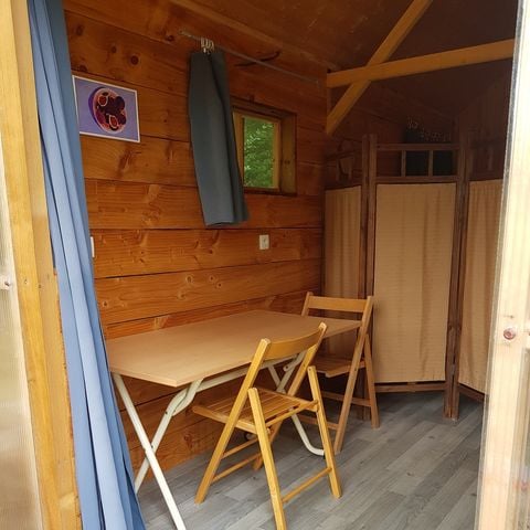 Accommodatie 2 personen - Cabane Roulotte 14 m2 met terras