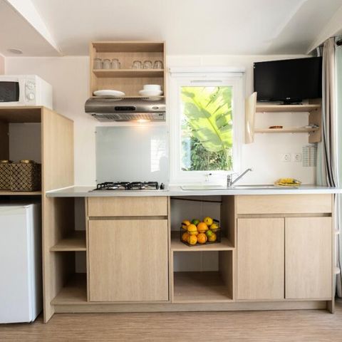 Bungalow 5 Personen - 3-Zimmer-Bungalow 4/5 Personen mit Klimaanlage + TV (4 Erwachsene + 1 Baby - 2 Jahre)