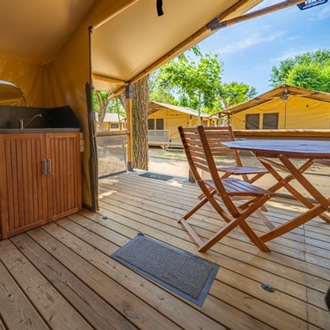 CANVAS AND WOOD TENT 5 people - Super Lodge | 2 Bedrooms | 4/5 Pers | No bathroom