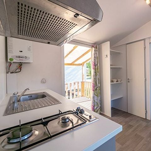 Mobilheim 4 personen - Comfort | 2 Schlafz. | 4 Pers. | Erhöhte Terrasse | Klimaanlage
