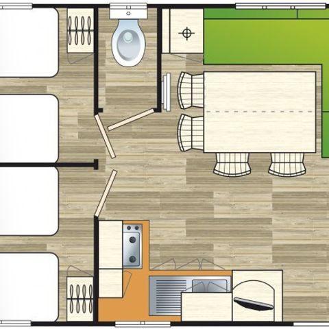 Mobile home 6 persons - Family Eco 30m² 6 pers