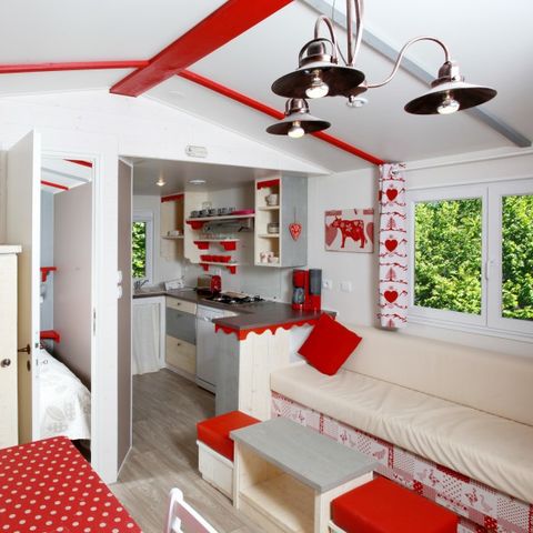 Mobile home 5 persons - Cabane du Jura 35 m² - air-conditioned 5 people