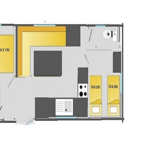 Mobile home 5 persons - CLASSIC