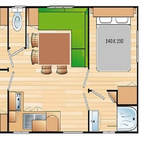 BUNGALOW 6 personnes - MH3 32 m²