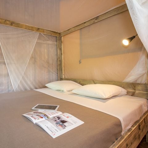 Safarizelt 5 Personen - Zelt Ciela Nature Lodge - 2 Schlafzimmer - Voll ausgestattete Küche - Badezimmer