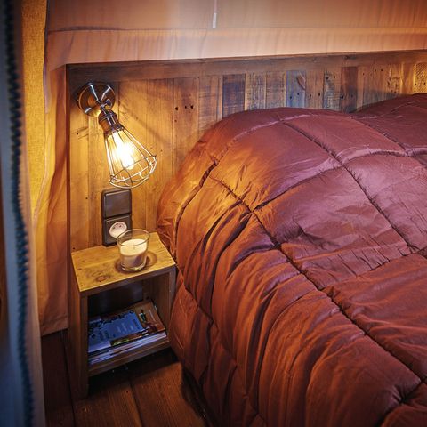 Safaritent 7 personen - Ciela Nature Lodge tent - 2 slaapkamers - Ingerichte keuken - Badkamer