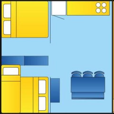 Zelt 5 Personen - Zelt Ciela Nature - 2 Zimmer (ohne Sanitäranlagen)