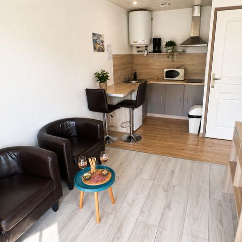 CHALET 2 personas - Chalet 1 hab - Terraza cubierta - 25 m2