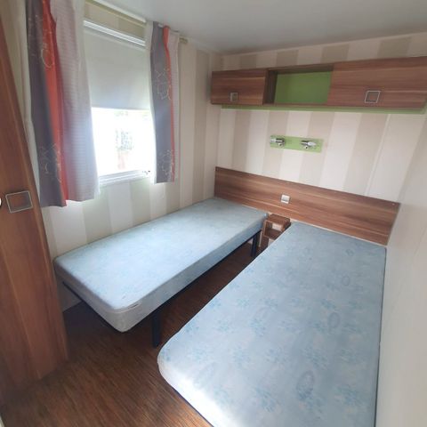 Stacaravan 4 personen - Stacaravan Comfort+ met 2 slaapkamers - Overdekt terras - 30 m2