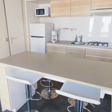 Mobilheim 4 Personen - Privilège 2 Zimmer. - Nicht überdachte Terrasse - 30 m2