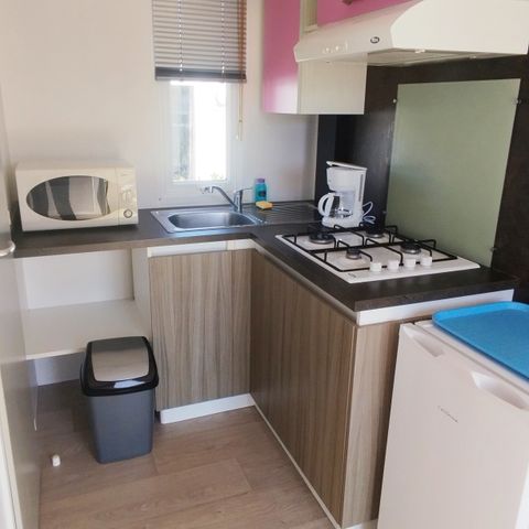 MOBILHOME 2 personnes - Privilège 1 ch. - Terrasse non couverte - 21 m2