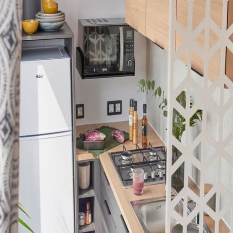 Mobilheim 6 Personen - Premium 3 Zimmer 6 Personen, 34m² (Modell 2023), Anreise Sonntag+CLIM