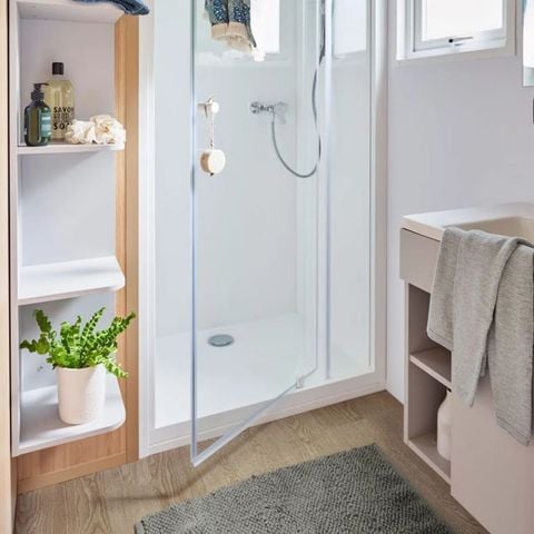 Stacaravan 4 personen - Premium 2 kamers 4 personen zeezicht, 32m² (model 2023), Zicht op zee +CLIM